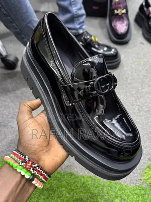 Men’S Classic Gucci Big Sole Shinny Luxury Loafer