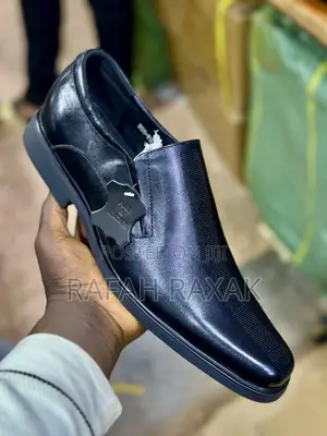 Original Black Clarks Slip-on Formal Leather Shoes