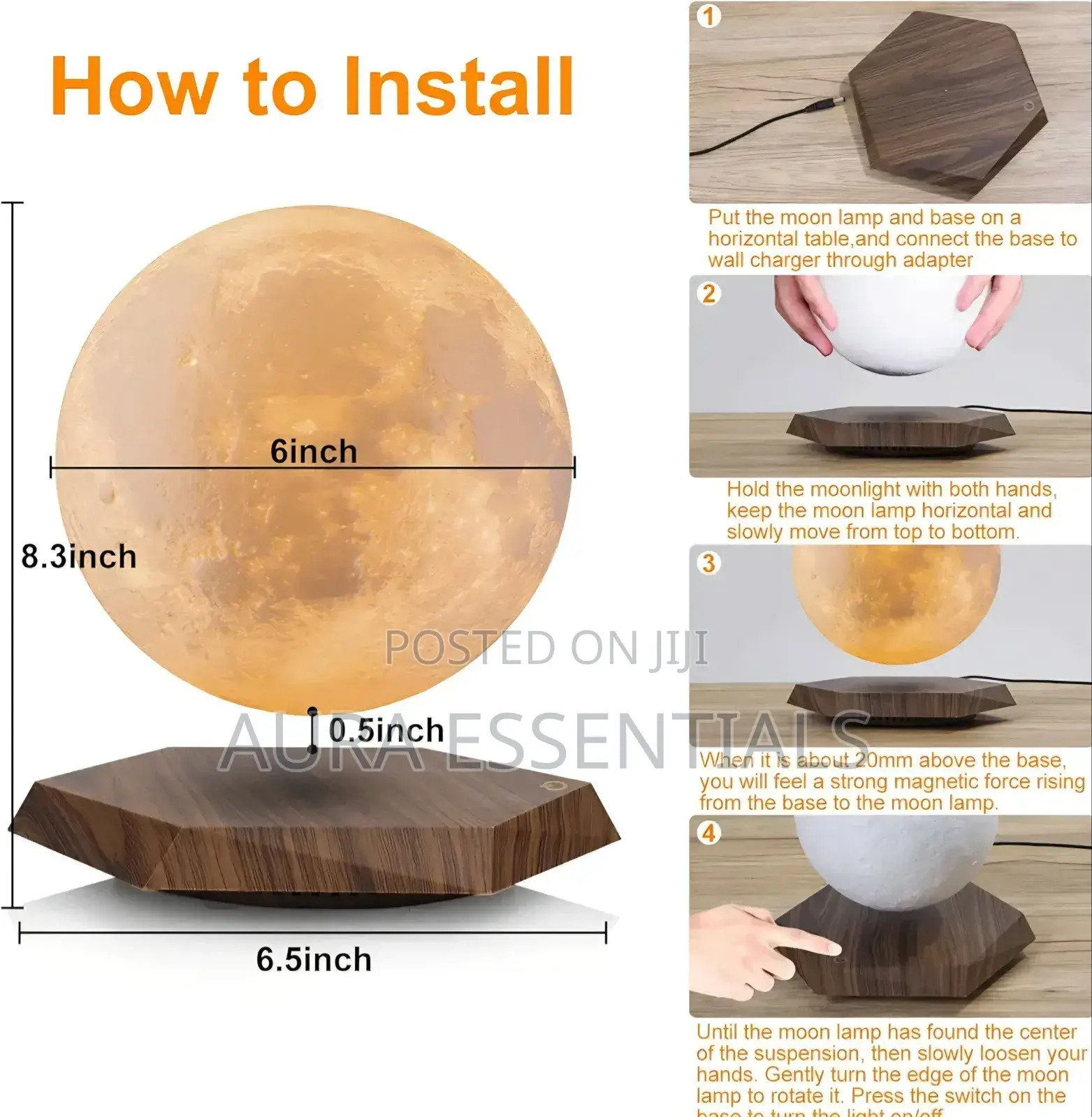 Levitating Moon Lamp