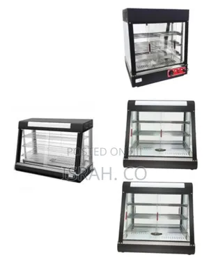 90*45*67cm Countertop Food Warmer Display Case 3 Shelf Hot Warming