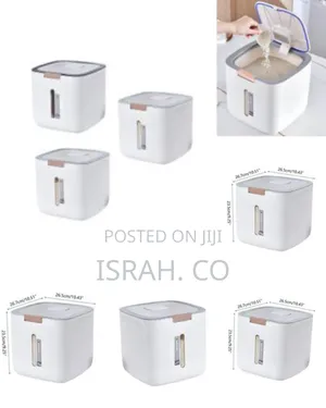 10 Litre Rice Bin Container With Lid Cereal Food Storage Automatic