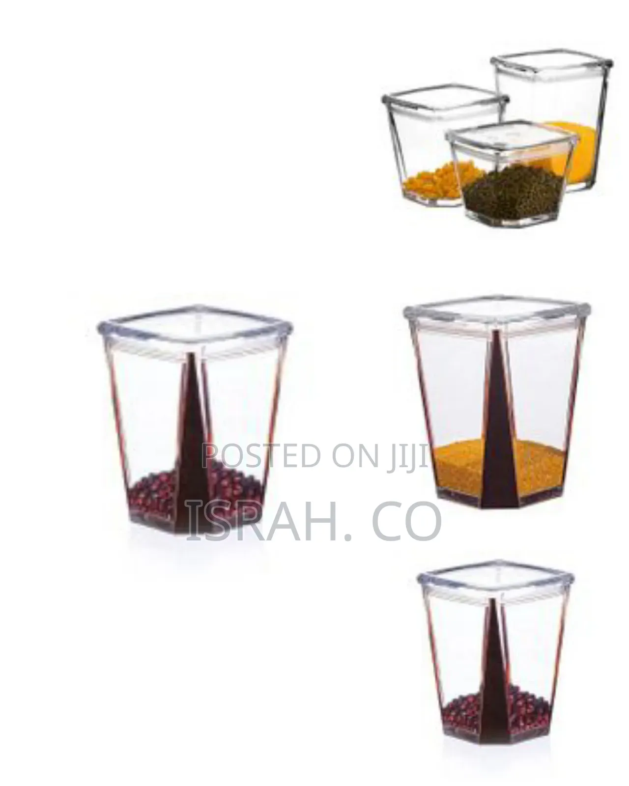 3 Piece of Multi-Capacity Cereal Food Storage Container