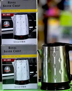 Royal Silver Crest Electric Heat Kettle, Model Sc-993