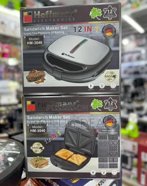 Hoffmans Hm-3046 12-in-1 Sandwich Maker Set.