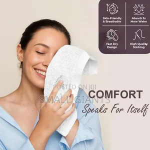 White, Square Cotton Hand Towels or Face Cloths.