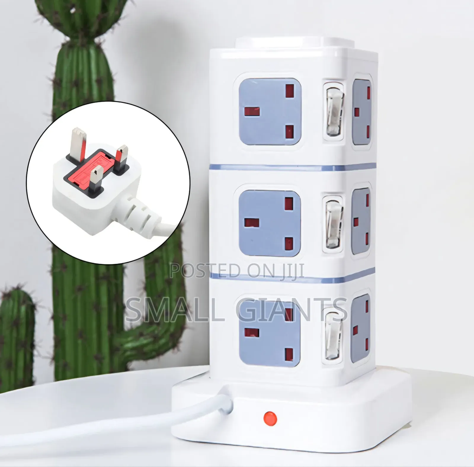 Vertical Tower Extension Lead With Multiple Sockets and Usb Ports.