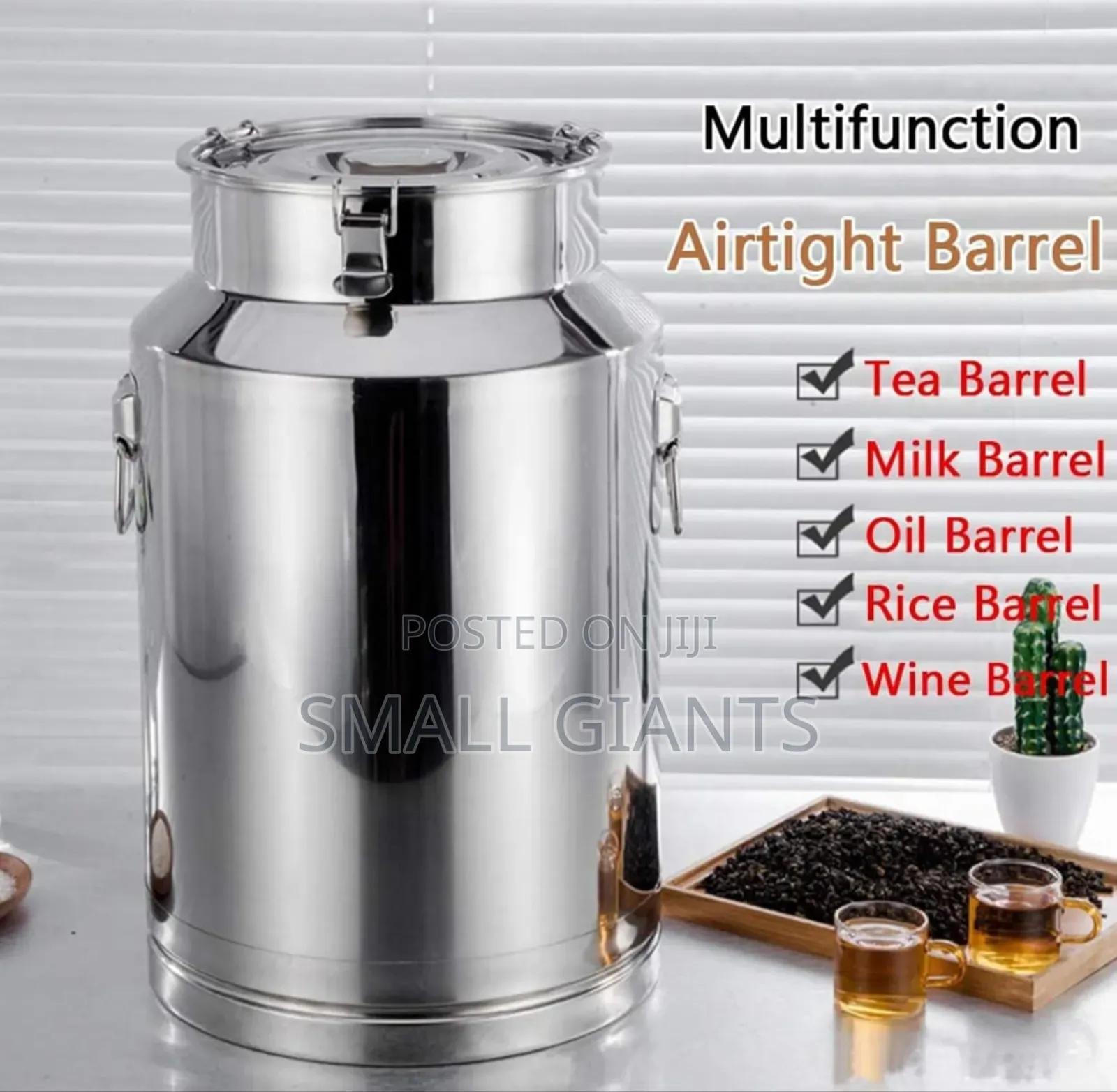 10 Litres Multi Functional Stainless Steel Airtight Milk Can