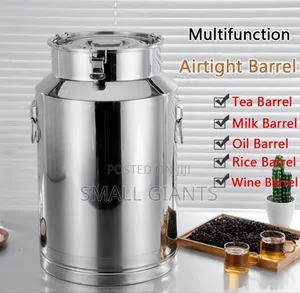 10 Litres Multi Functional Stainless Steel Airtight Milk Can