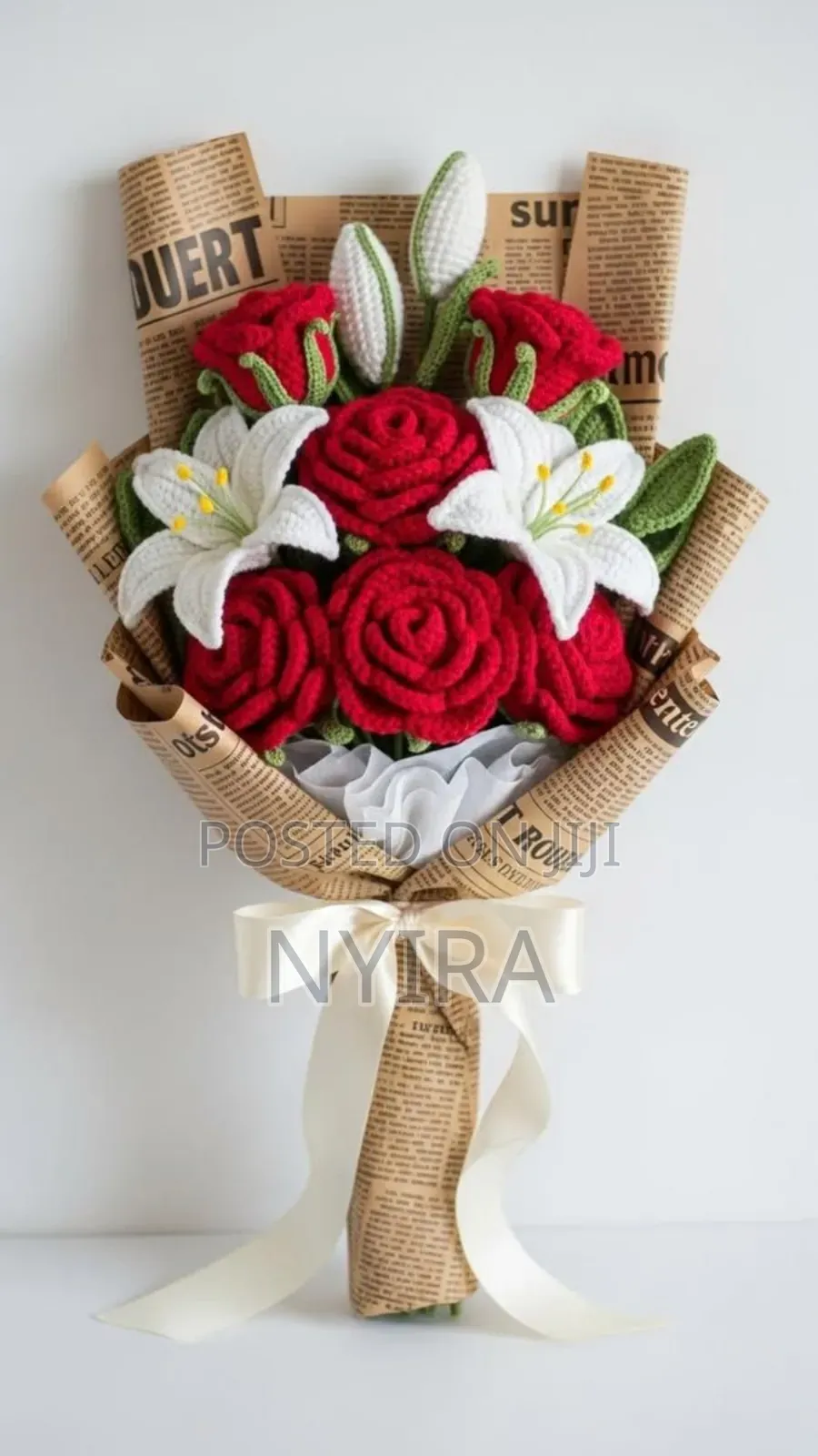 Crochet Flower Bouquet and Home Decor