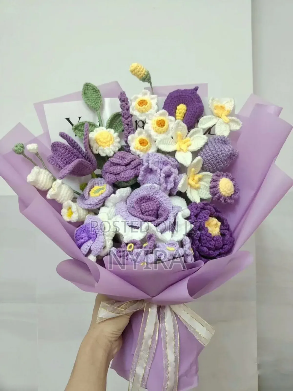 Crochet Flower Bouquet and Home Decor