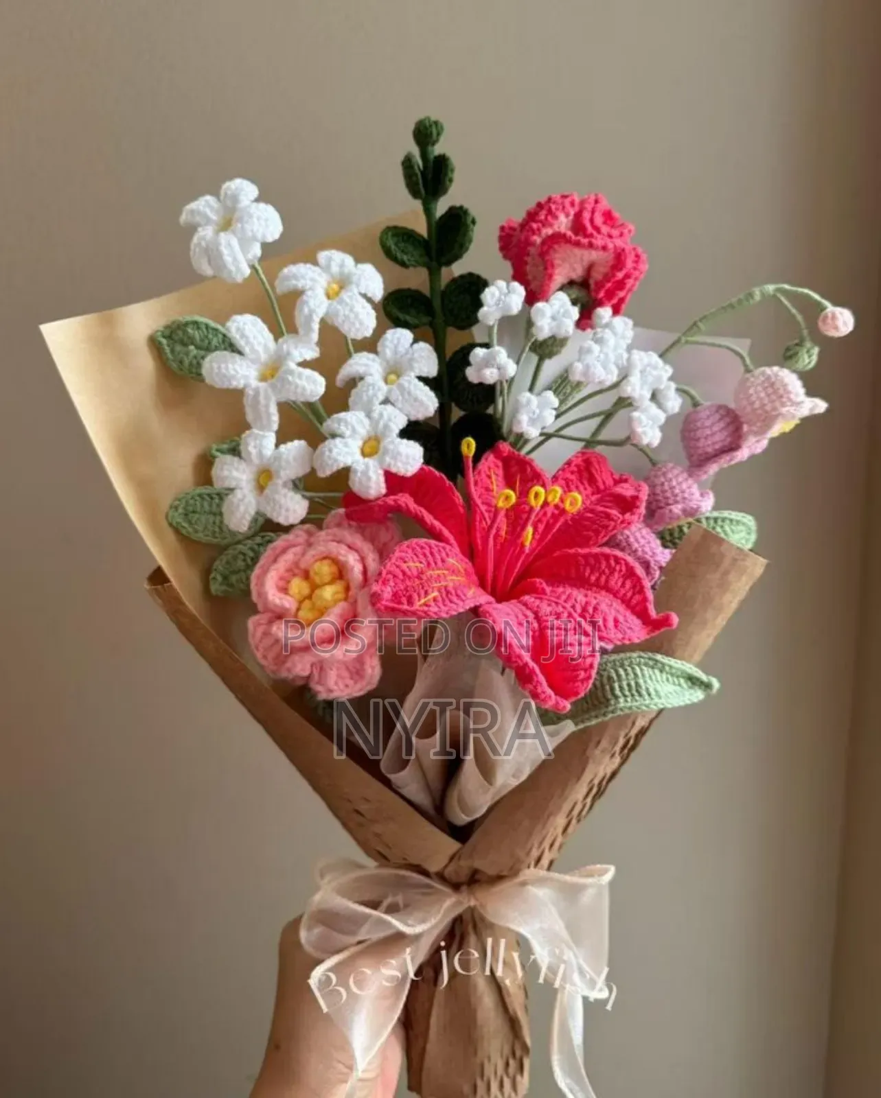Crochet Flower Bouquet and Home Decor