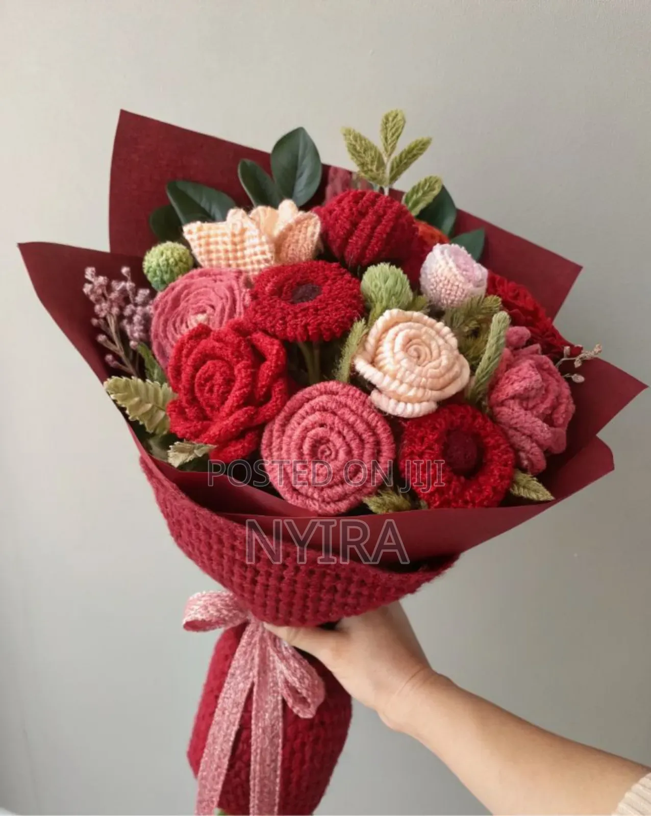 Crochet Flower Bouquet and Home Decor