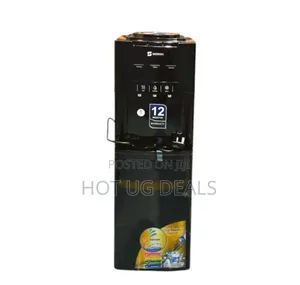 Sayona 3 Taps Water Dispenser Swd-2468 With Compressor Fridge - Black