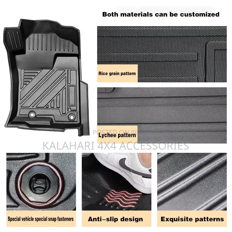 Tpe Floor Mats for Prado 150