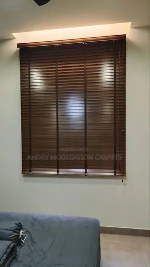 Brown Wooden Blind Home Curtains