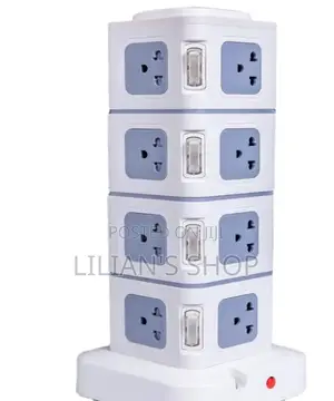 Vertical Tower Extension Lead With Multiple Sockets and Usb Ports.