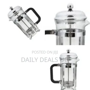 A Glass And Stainless Steel French Press Coffee Maker