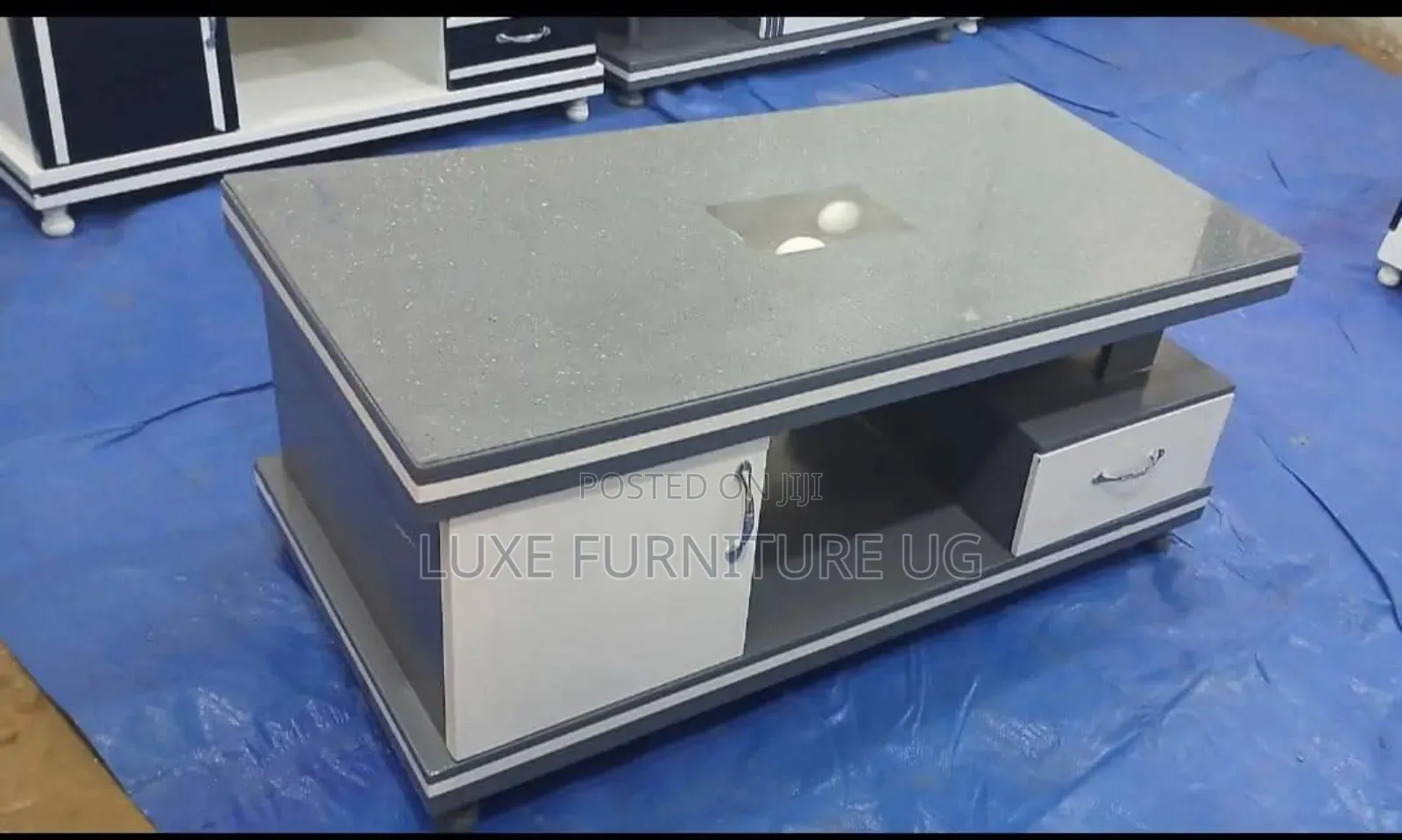 Glass Centre Table/Gray Colour
