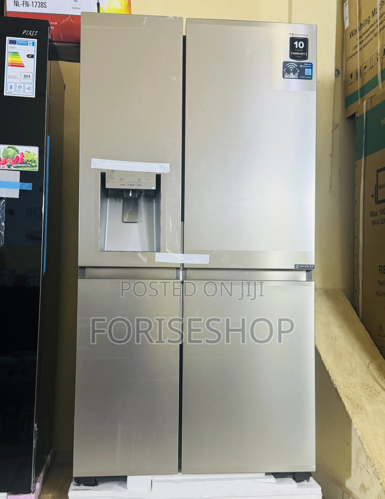 Hisense 720l Side By Side Fridge Ice Maker And Dispenser