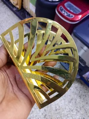 Gold Metal Napkin Holder.