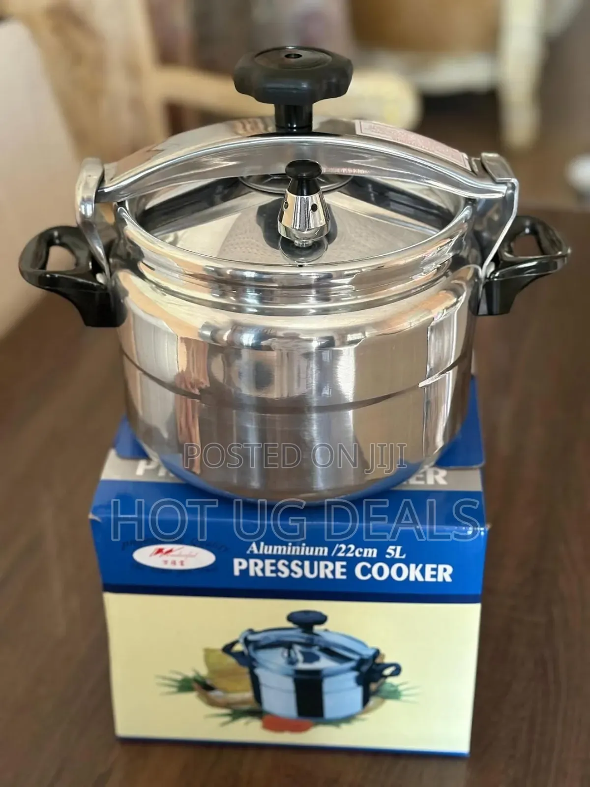 5 Liters / 5l / 5 Litres Aluminium Pressure Cooker - Silver