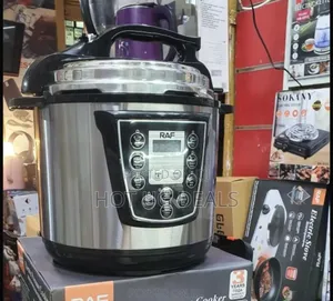 Raf 6l Stainless Steel Multifunction Electric Pressure Cooker - Silver