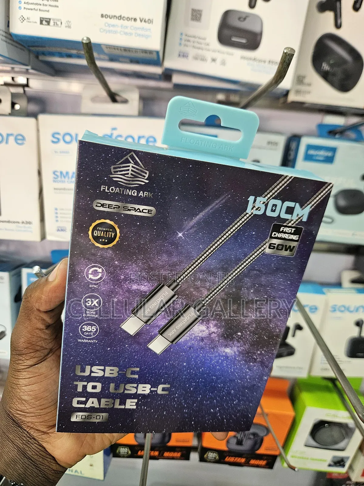Floating Ark Usb-C to Usb-C Cable 60w 150cm