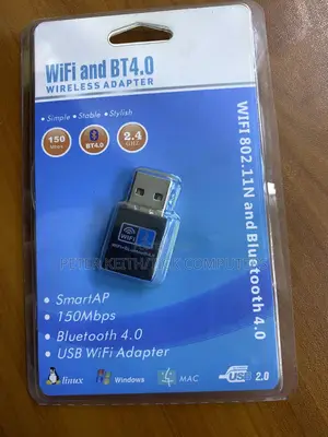 2-in-1 Usb Wireless Adapter Provides Both Wifi and Bluetooth 4.0
