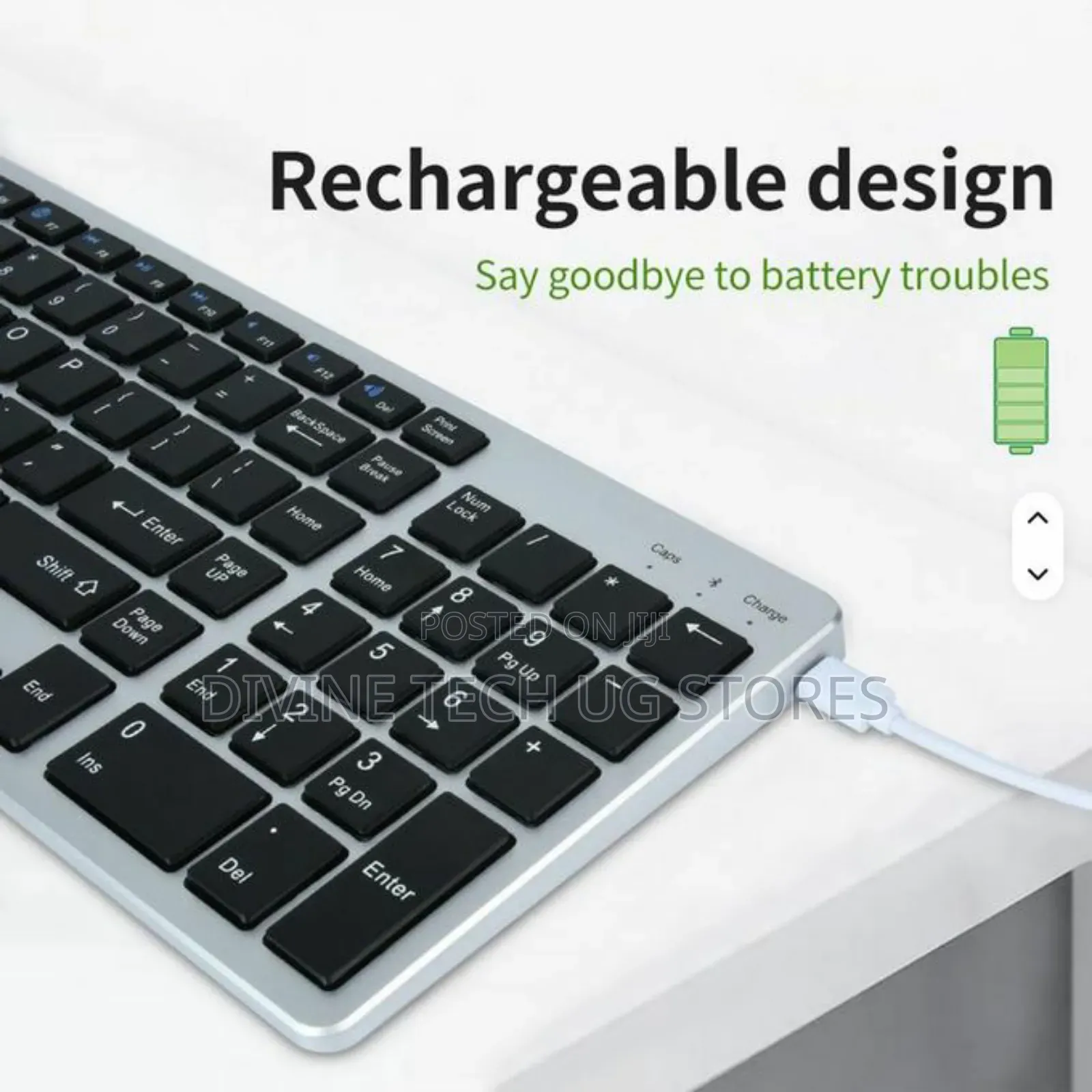 Professional Wireless Bluetooth Rechargeable Keyboard With Mouse