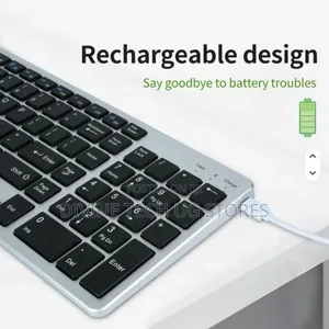 Professional Wireless Bluetooth Rechargeable Keyboard With Mouse