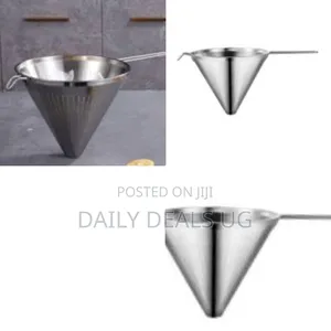 A Chinois or China Cap Conical Strainer