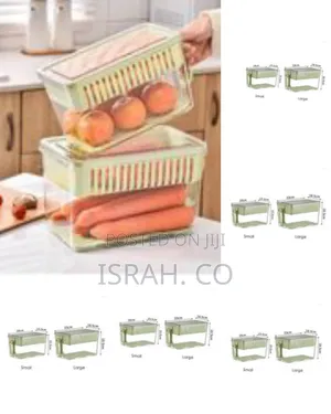 2 Pieces of Storage Bottles Plastic Kitchen Vegetable Fruit Storage