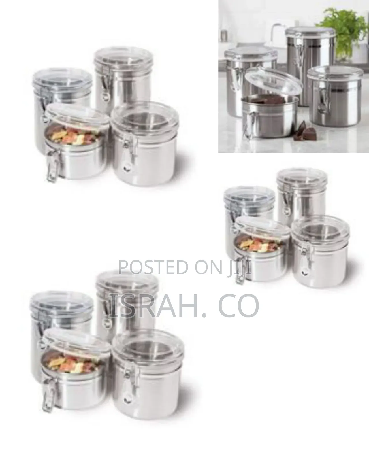 4 Piece Airtight Food Storage Container for Kitchen