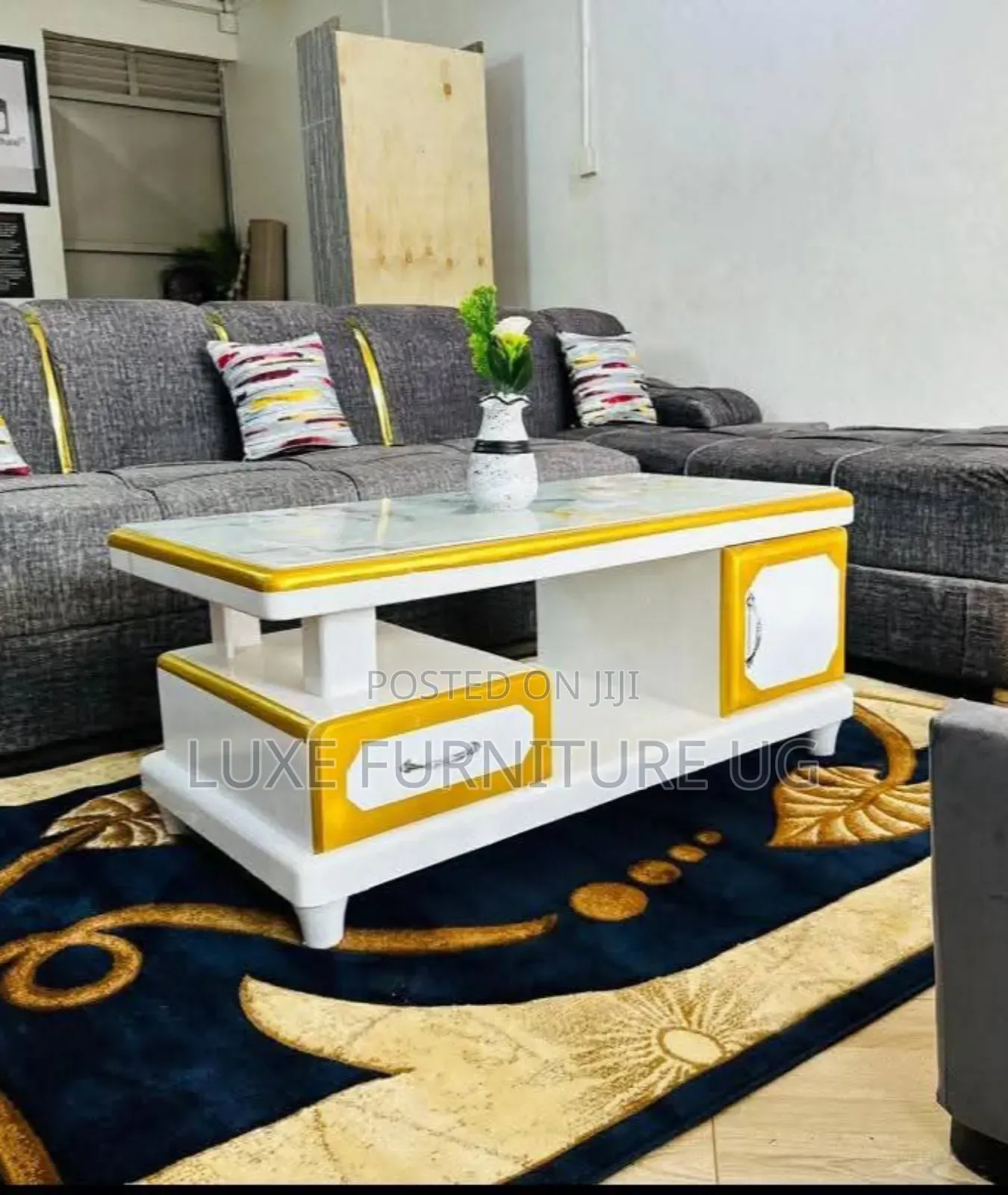 White Gold Centre Table