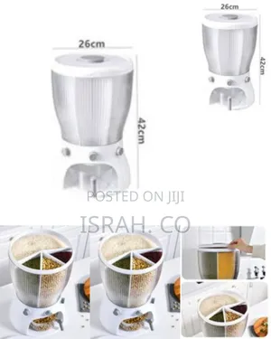 4 Grid Rotating Cereal Food Rice Food Dispenser