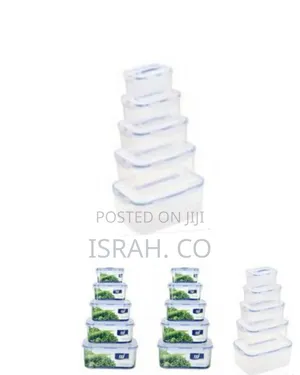 5 Piece Airtight Food Storage Containers Tins