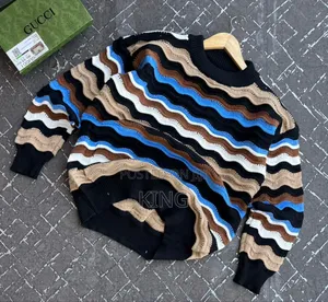 Multicolor Zigzag Print Sweater