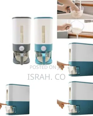 12kg Cereal Rice Bucket Storage Bin Dispenser Container