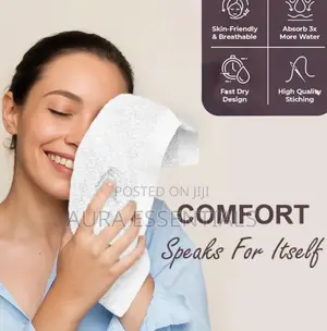 White, Square Cotton Hand Towels or Face Cloths