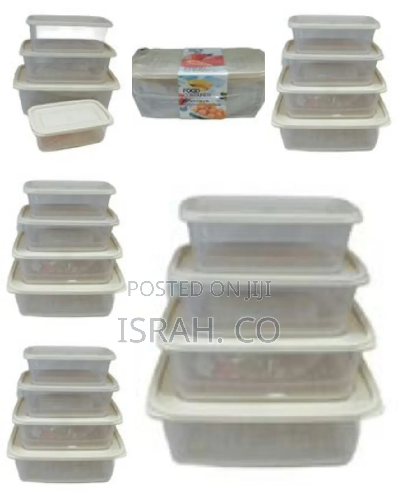 4 Piece Food Storage Containers Tins With Lids,Multi-Colours