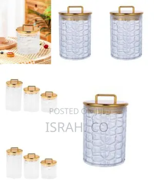 Luminarc 3 Pc Golden Flower Maze Sugar Bowl,