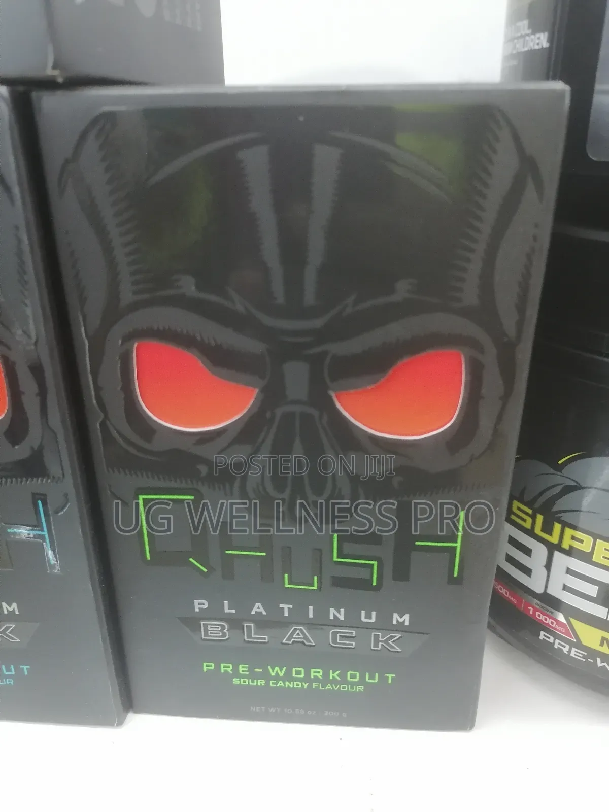 Qhush Platinum Black Pre-Workout, Sour Candy 30 Servings