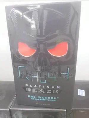 Usn Qhush Platinum Black Pre-Workout, Ice Blue Burst 30 Servings