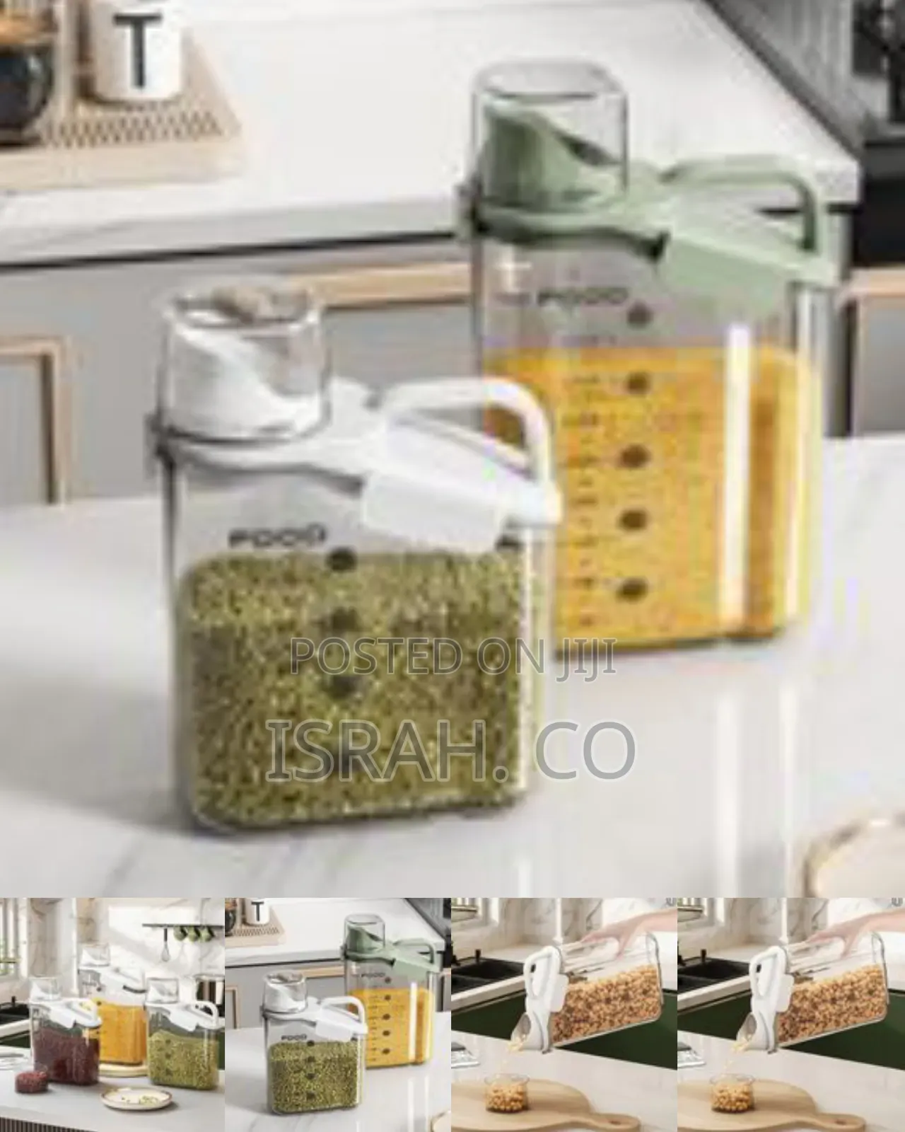 3 Pieces of 2500ml, 1800ml, 1500ml Cereal Containers Storage Dispenser