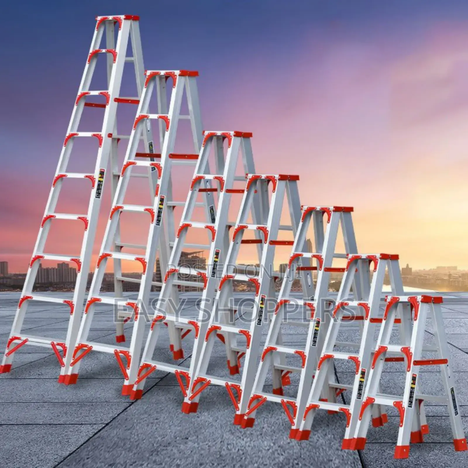 Double-Sided a-Frame Aluminum Folding Step Ladder All Sizes Available