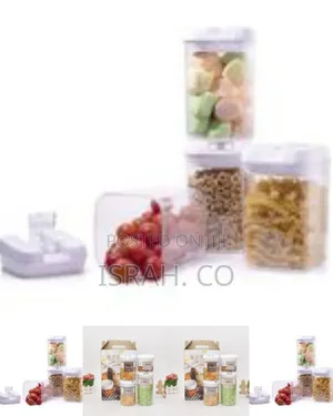 Airtight Kitchen Storage Containers 4pc Plastic Canisters