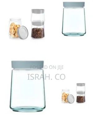 Luminarc 1 Litre Glass Food Jar Tin Swing Storage Container