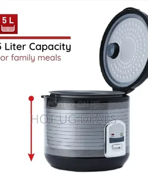 Marado Electric Rice Cooker - 5litres- Black