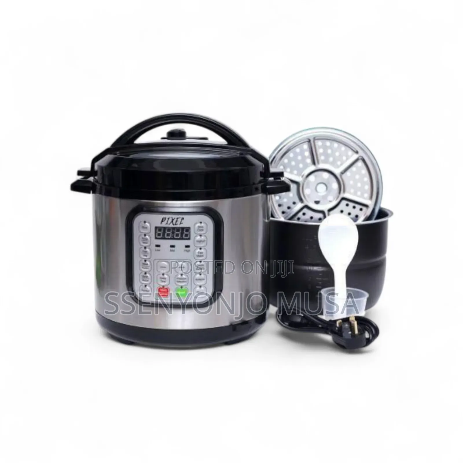 Pixel Electric Pressure Cooker 7l Multi-Functional - Silver