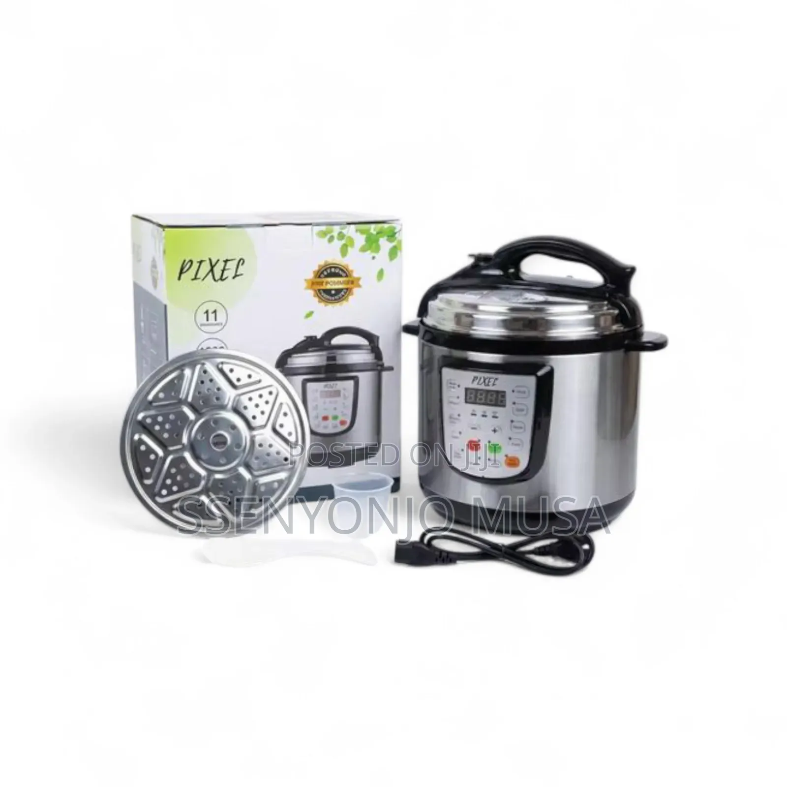 Pixel Electric Pressure Cooker 7l Multi-Functional - Silver